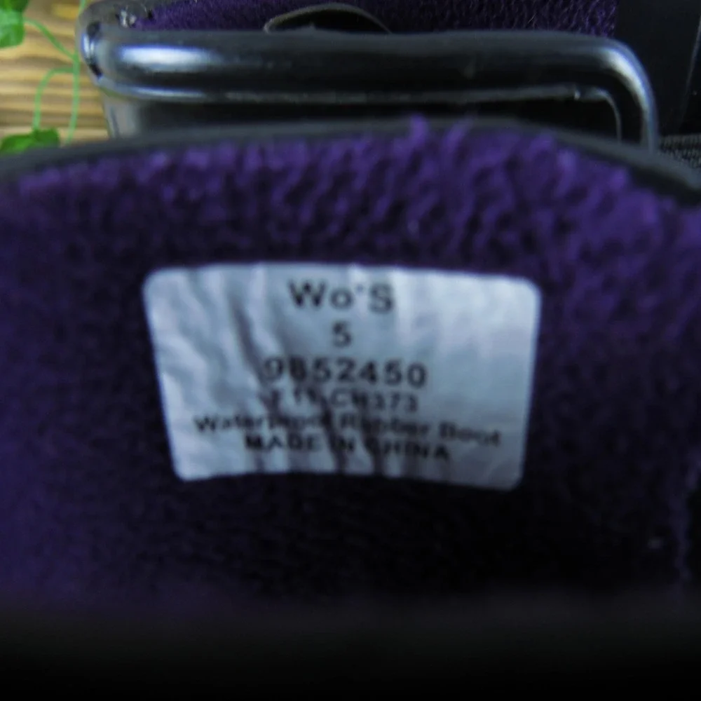 Sperry‎ Top-Sider Waterproof Rain Boots Women's Size 5 Black Tall
